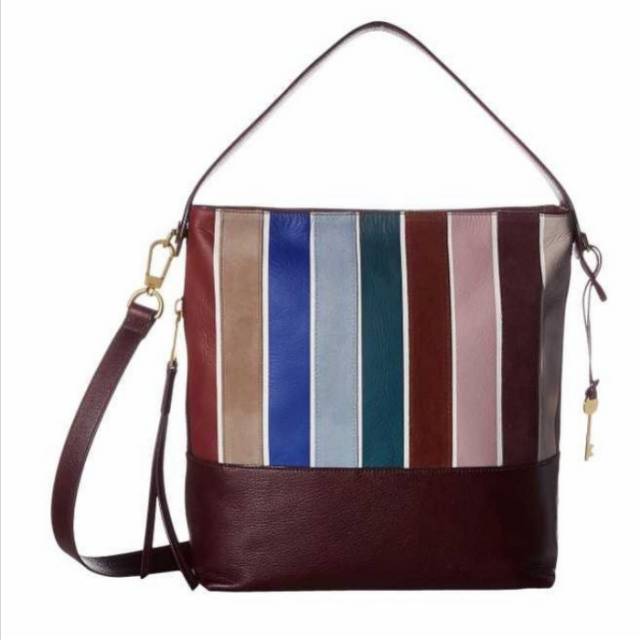 Fossil Maya Hobo Purple Stripe
