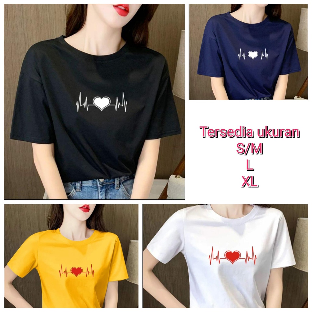 MUKZHOP / BAJU OBLONG ABG LOVE // baju kaos / lengan pendek / fashion cewek / terbaru