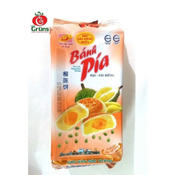 Pia Durian Vietnam Telur Asin (Banh Pia Chay - Dau Sau Rieng Nhieu)