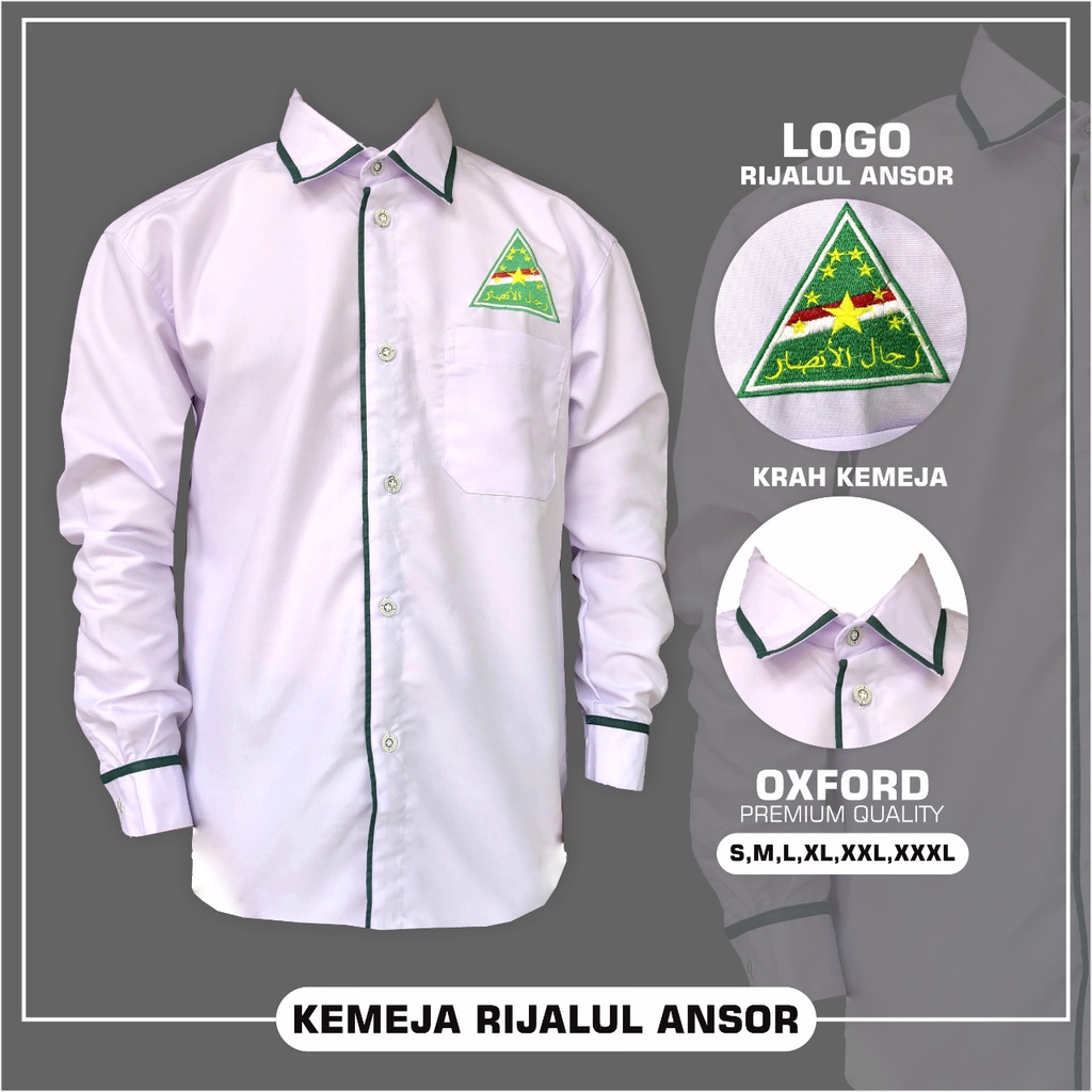 Kemeja Rijalul Ansor Baju Rijalul Ansor Hem Rijalul Ansor PDH Ansor Hem Ansor