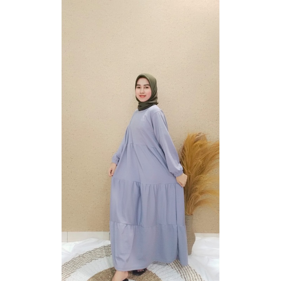 FC- DRESS AMARA MAXY MUSLIM WANITA / BASIC BASIKA HOMEY DRESS MIDI WANITA