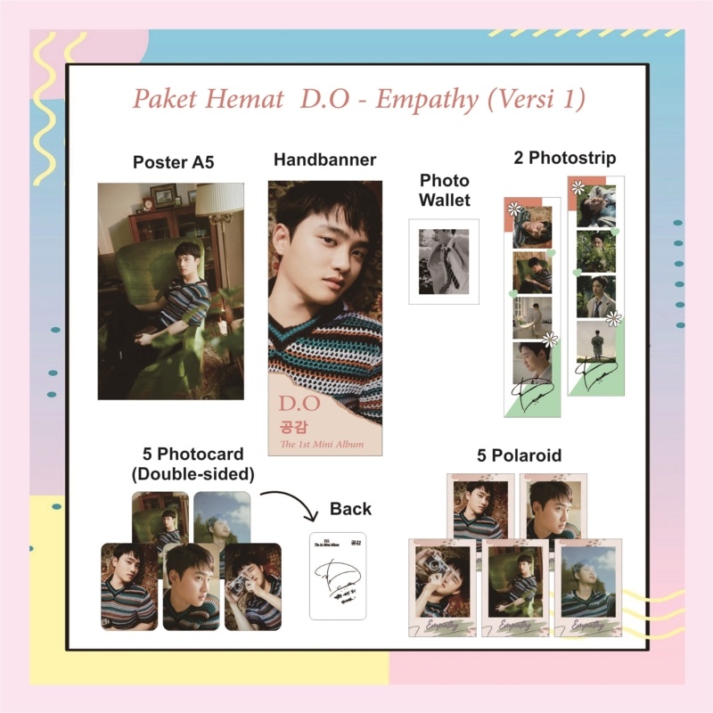Fankit D.O - Empathy Rose Versi 1 | Do Kyungsoo | Do Kyung Soo | D.O Empathy Album | D.O Rose | FANK