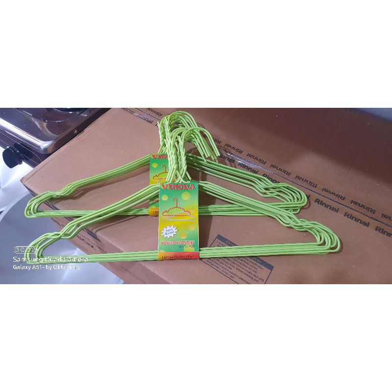 Gantungan  , 10 PCS  ,  Gantungan Baju kawat , Hanger Baju Laundry