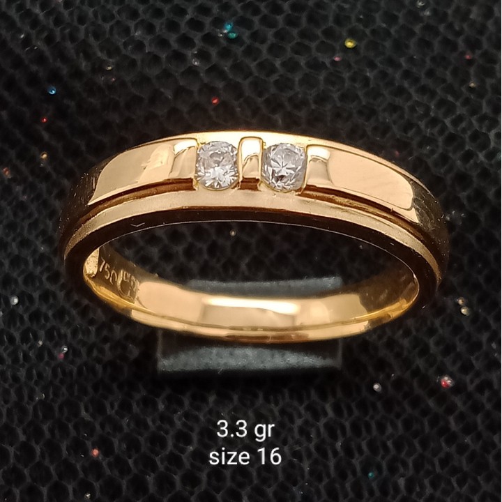 Cincin Emas 17K - 3.3 gr Kadar 750 - 1071