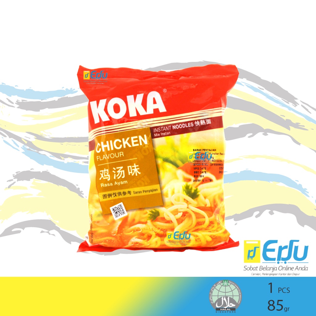 

Koka Noodle Chicken Mie Instan Kuah Rasa Ayam Singapore - 85gr