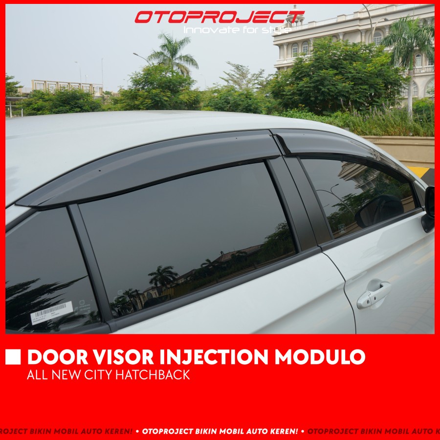 Talang Air Door Visor All New City Hatchback 2021 Up Injection Modulo