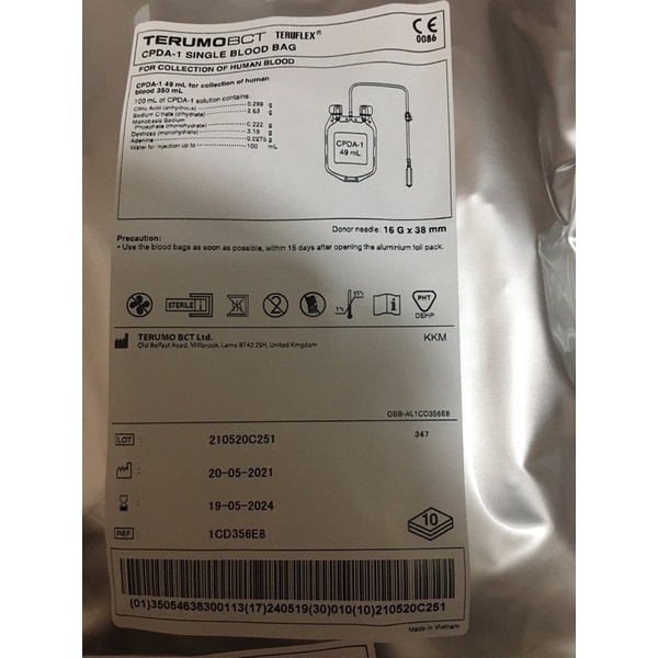 Blood Bag Kantong darah terumo 350ml