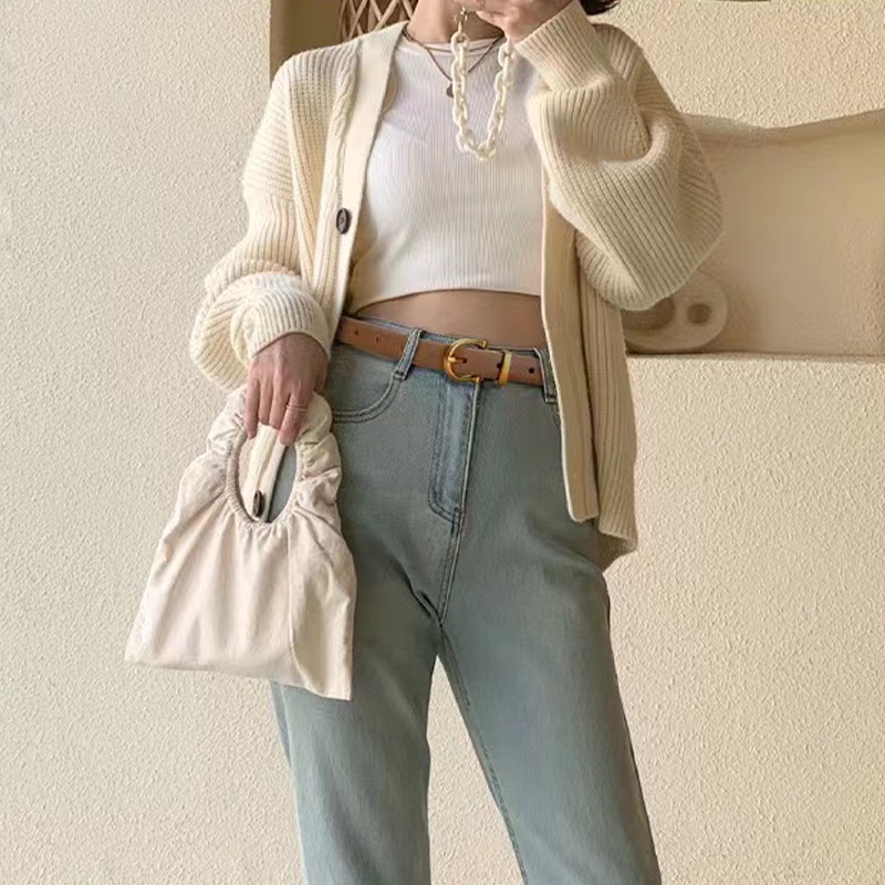 Ikat Pinggang Wanita Casual Bahan Pu Korean Belt Import