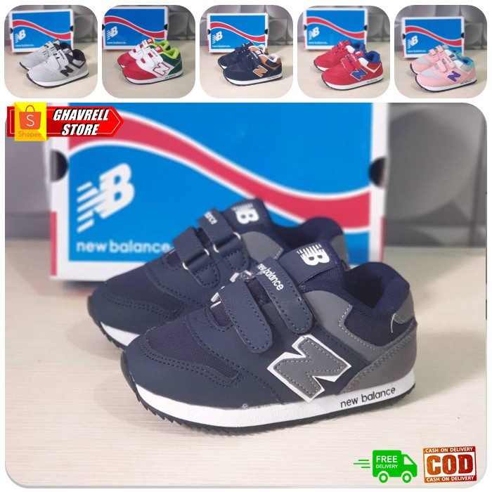 New Belence Zip 574 Kids - Sepatu NB Classic Anak Anak - Sepatu Sneakers Anak Tanpa Tali Murah