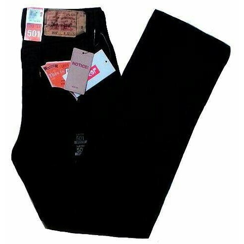 Celana Jeans Warna Hitam Pekat Levis 501 Import USA