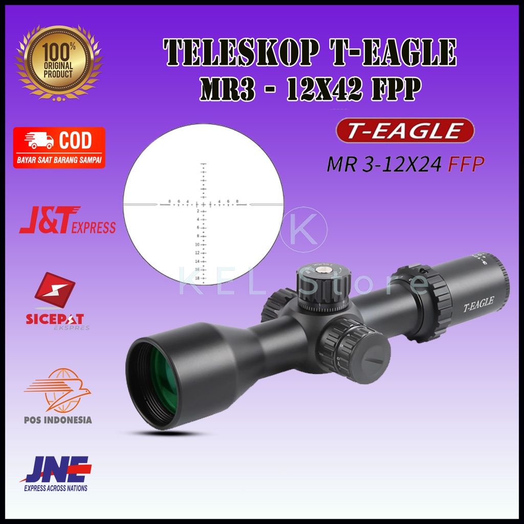 Teleskop Teropong T-EAGLE MR 3-12x42SFIR FFP