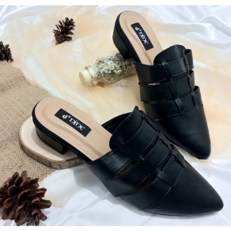 D'NINE Sepatu wanita Sepatu mules  hak 3cm  ST 15