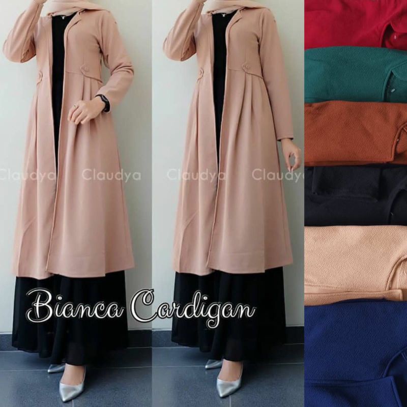 Cardigan Wanita Muslimah Kekinian Bianca Cleva Sale by Hijab Fashion Solo-8