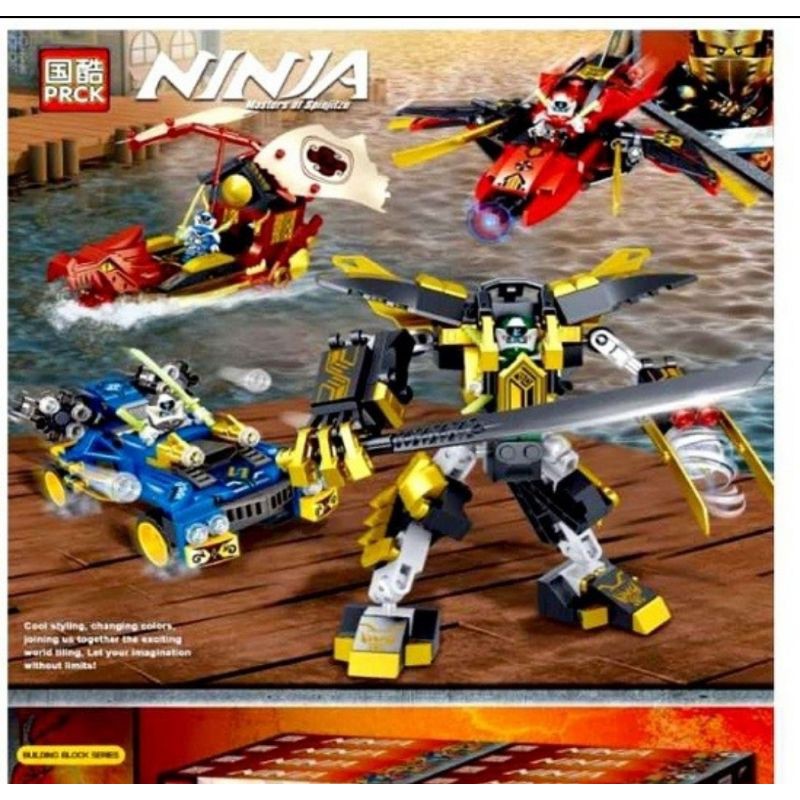 Lego Block Ninjago Team Assemble 4 in 1