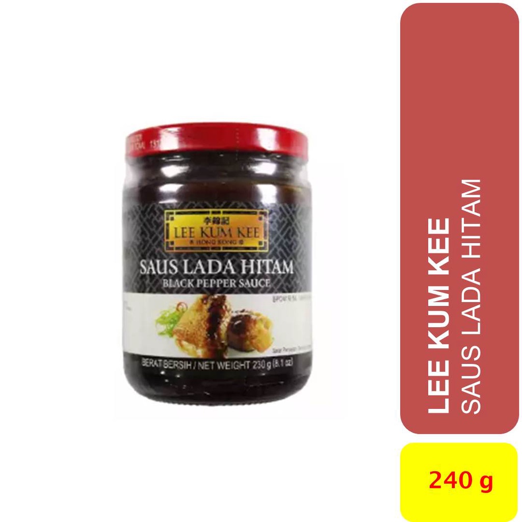 

Saus Lada Hitam Black Pepper Sauce kemasan Botol 230 gram merk LEE KUM KEE