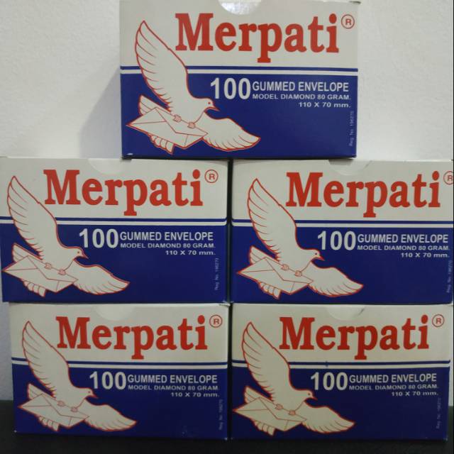 

Merpati Gummed Envelope (Amplop Kecil Polos)