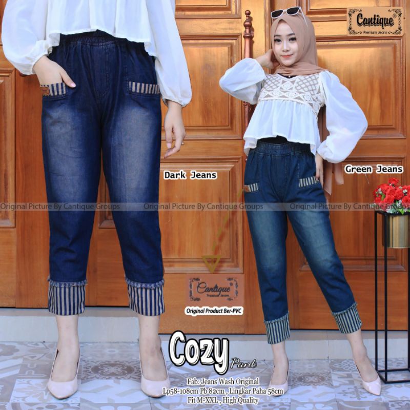 Cozy pant celana jeans wanita by cantique