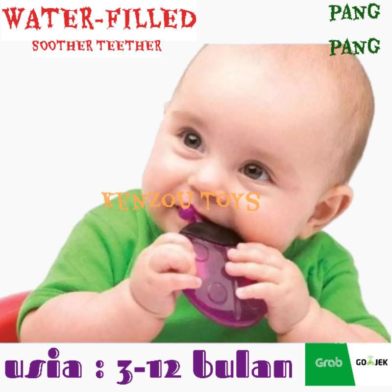 Gigitan bayi merek pang pang water filled soother teether - rendom