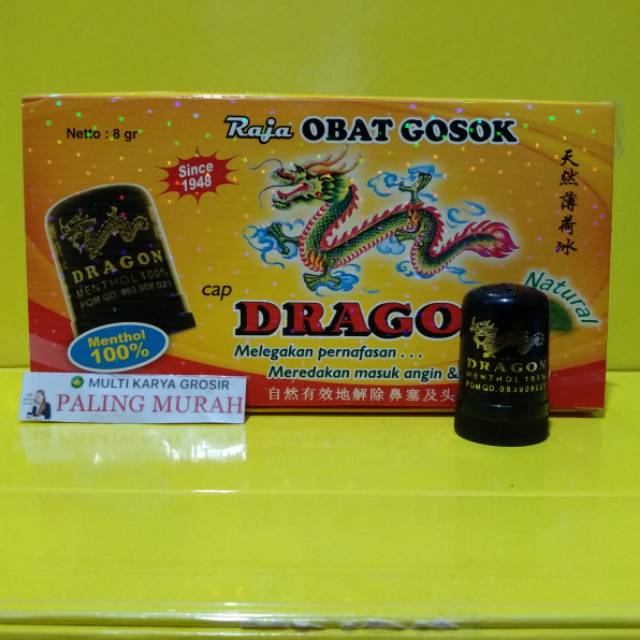 mentol Dragon / Menthol Dragon Raja Obat Gosok 8 gram