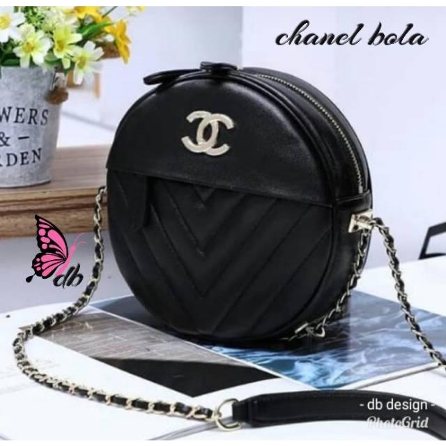 Tas selempang bulat / tas CHAN NAIL BOLA / tas bulat /  tas bentuk diameter terbaru populer