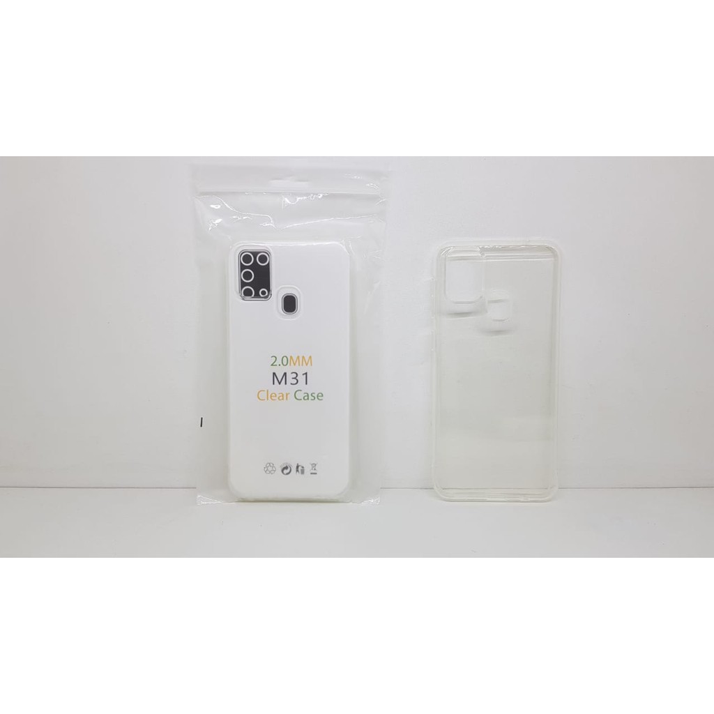 Soft Case Transparan Samsung M31 6.4 Inchi Clear Ultra Thin TEBAL 2.0mm M315F SUPER CLEAR