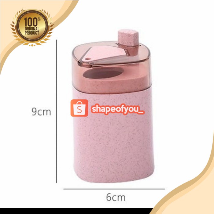 Tempat Wadah Tusuk Gigi Otomatis Unik Lucu / Tusukgigi Automatic Toothpick Holder Untuk Meja Makan Dapur Serbaguna Modern Minimalis Tooth Pick Dispenser Mini Murah Pink Abu Hijau