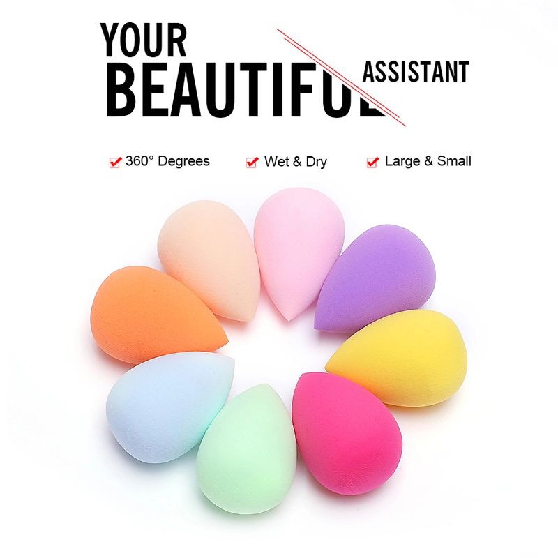 JR - FREE BOX - SPONS MAKE UP TELUR GUCI / SPON BEDAK MUKA / SPONGE BEAUTY BLENDER / SPONGE FACIAL