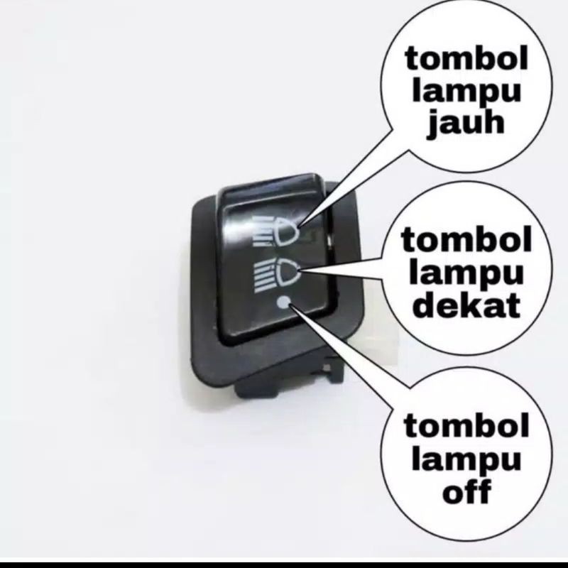 tombol saklar on off 3 fungsi motor beat vario Scoopy