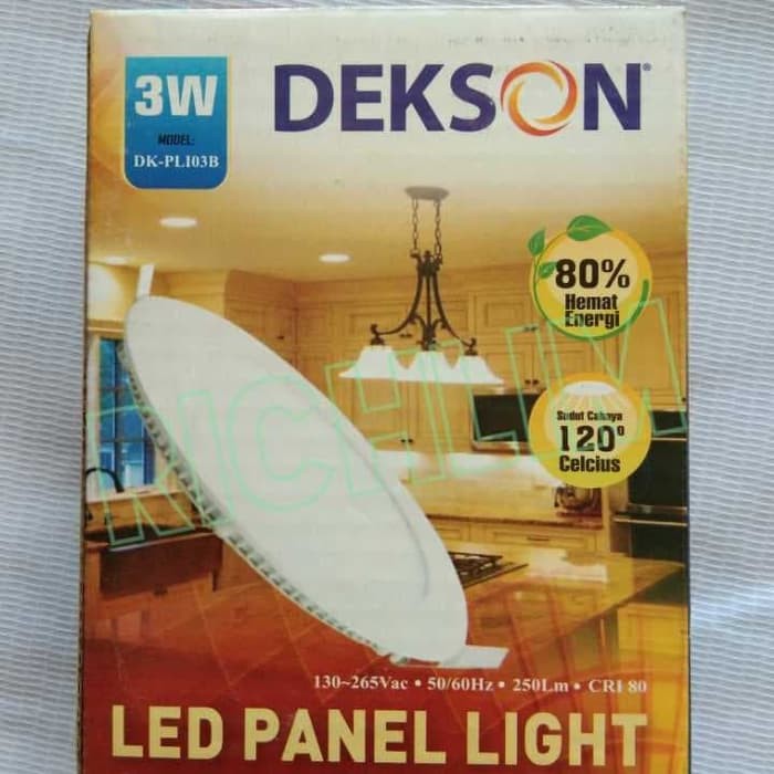 Downlight led 3w bulat dan kotak