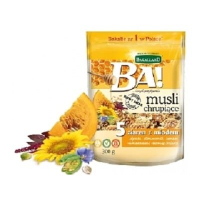 

BA! CRUNCH MUESLI 5 SEEDS WITH HONEY