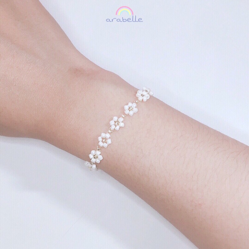 Bracelet Daisy / gelang manik-manik bunga daisy