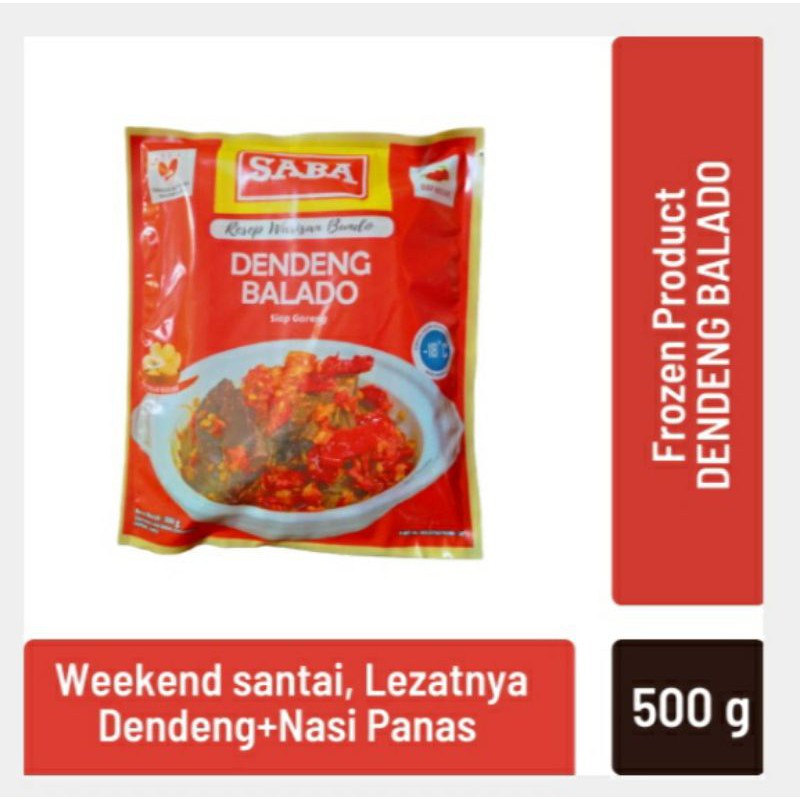 SABA Dendeng Sapi Balado Frozen 350 gram BPOM Dendeng Sapi Basah 100% HALAL Khas Padang Sehat Alami Tanpa Pengawet