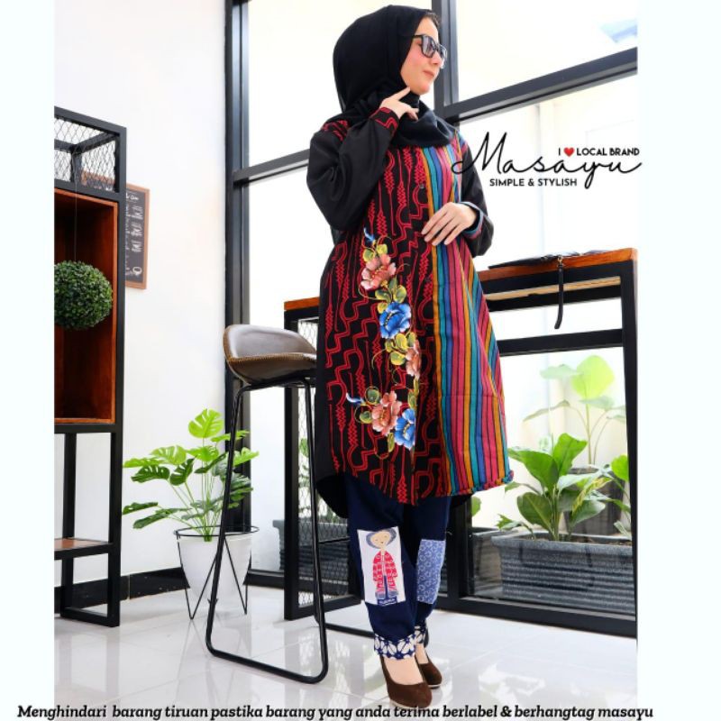 Goenzshop Tunik Lukis Lurik