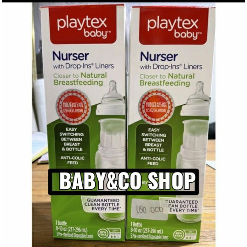 Playtex botol susu DROPINS 8oz(300ml)