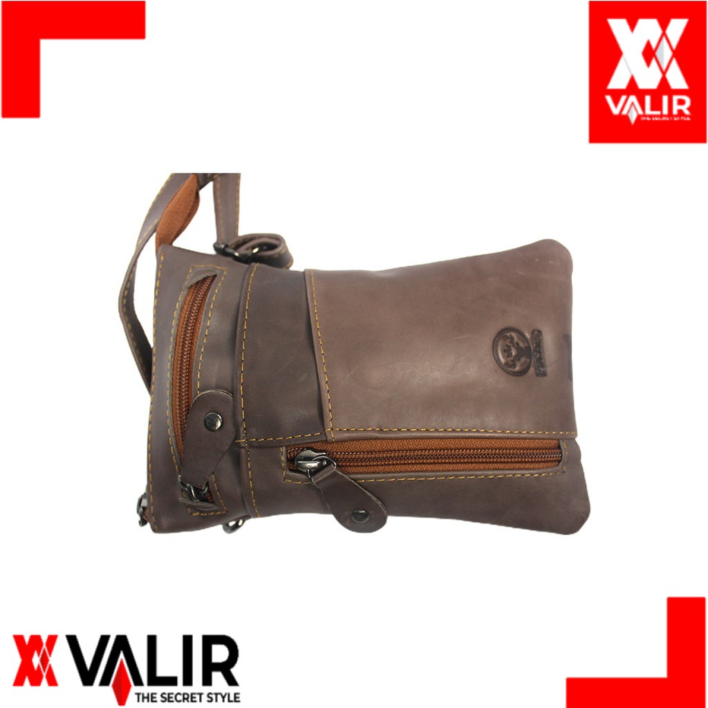 Brended Valir tas kulit asli pria garut  zayyan (kulit vintage)