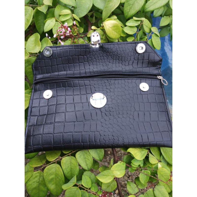 clutch pesta dompet pesta motif croco