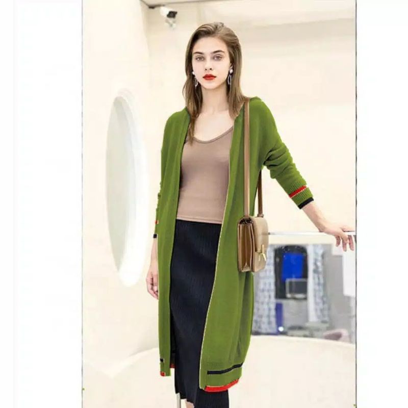 Cardigan Wanita Rajut Halus Long Cardigan BEAUTY CARDY go good ok