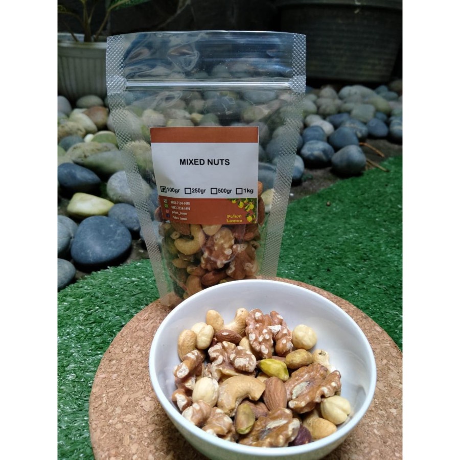 

Mixed Nuts 100gr (Almond - Cashew - Walnut - Hazelnut - Pistachio) *Solo*