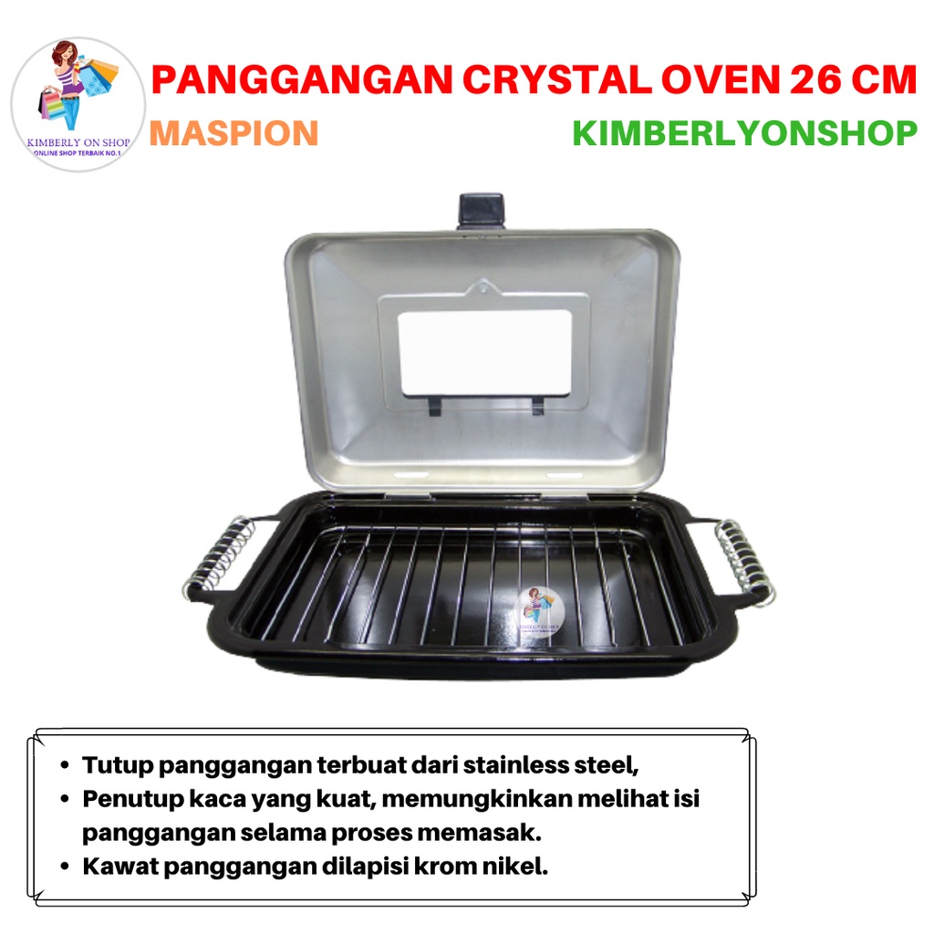 Alat Panggangan Crystal Oven 26 Cm Maspion