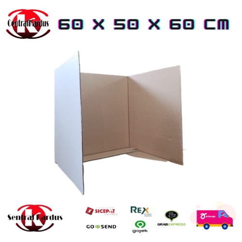 

KARDUS BILIK SUARA HARGA PAKET!!!! BOX POLOS BAHAN PUTIH 60X50X60CM BOX KPU/PEMILU/PILKADES DOUBLE WALL