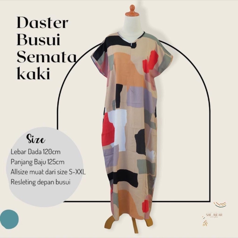 DASTER BUSUI SEMATAKAKI|DASTER ADEM|DASTER SEMATA KAKI | DASTER RAYON | DASTER PANJANG| DASTER MURAH-284