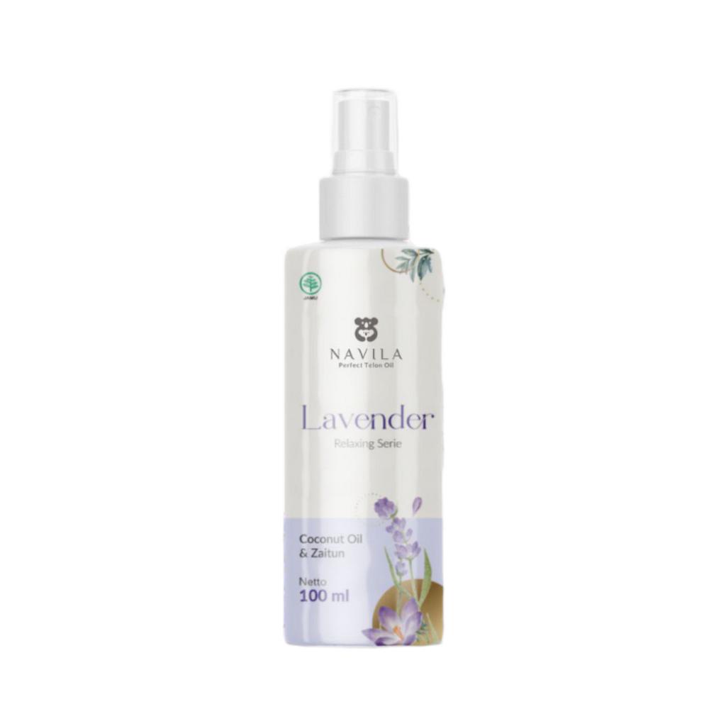 NAVILA Telon Oil Minyak Telon Kulit Sensitif Wangi Lavender, Green Tea, Arasso Kasturi dan Saranghae 100ml