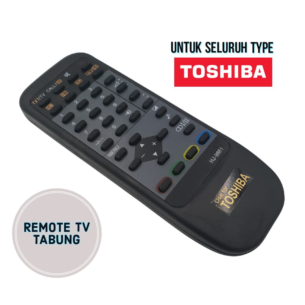 Remote TV Toshiba LCD LED dan Tabung/ Remote LCD LED  CT-90380 CT-90336 Original Pabrik / Remot Cont