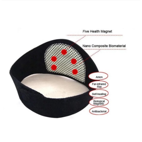 SABUK MAGNETIK Tcare Tourmaline Neck Massager Therapy Terapi Leher Magnetik