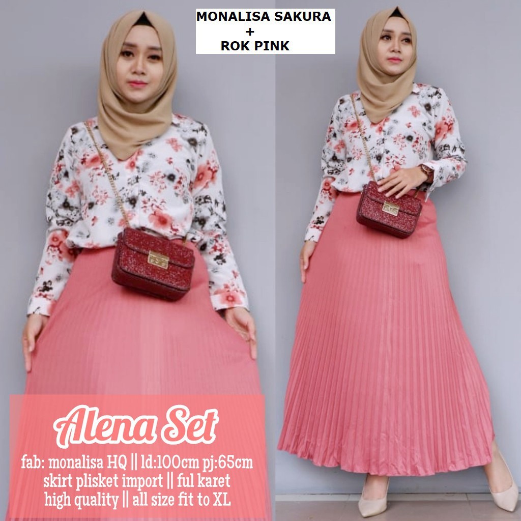 1KG isi 3 SET SETELAN ROK PLISKET DAN KEMEJA MONALISA 1KG isi 3 SET SETELAN ROK PLISKET DAN KEMEJA MONALISA