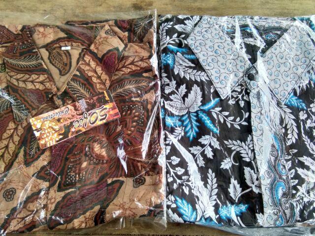 Kemeja Batik Hrb026 Kenongo Kemeja Tosca Pendek Pekalongan Padi M L Xl Sogan Tulis Asifa Batik Padi