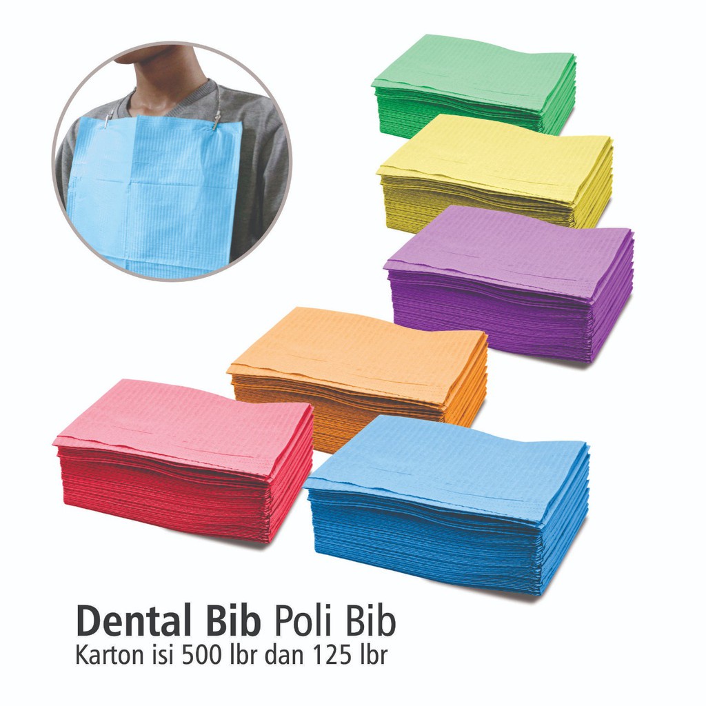 DENTAL BIB PER PAK ISI 125 LEMBAR