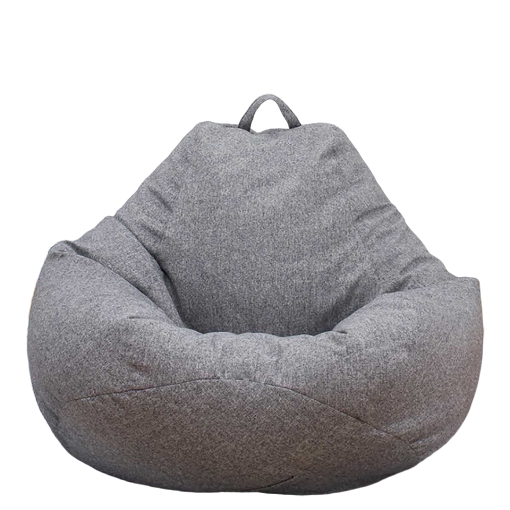 Large Bean Bag Sofa Cover Solid Color Lazy Lounger Cover No Filling Shopee Indonesia