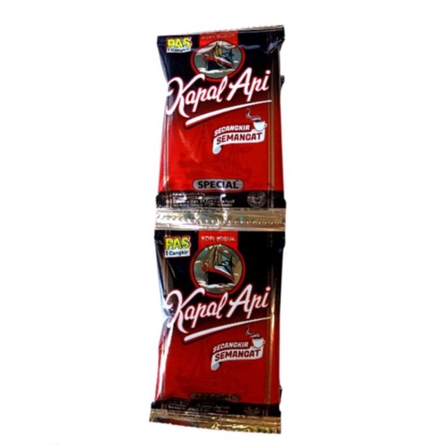 Kopi Kapal Api Special Merah Renteng Kapal Api Mini 6,5gr Renceng Isi 10pc Sachet Kopi Kapal Api Spesial Kecil Rentengan