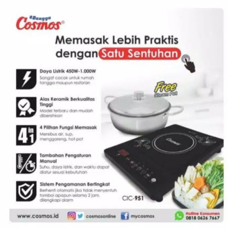 Jual Cosmos Kompor Induksi CIC 951 - Free Panci | Shopee Indonesia